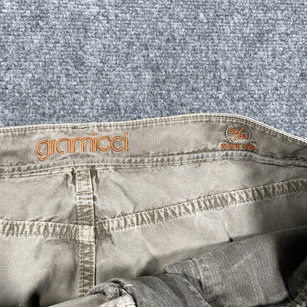 Gramicci Mens 36x32 (ACT 34x29.5) Rock Climbing Pants Olive Tan Micro Ribbed - Picture 4 of 15